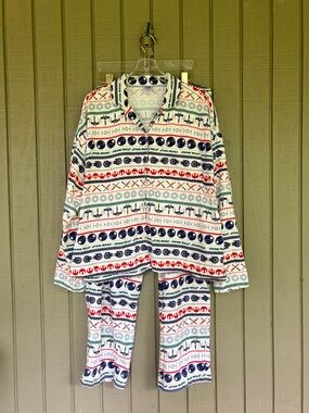 Hanna Andersson Star Wars Holiday Flannel Pajama Set Adult Large L EUC